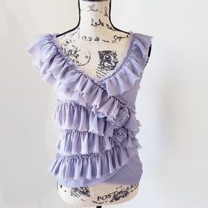 {Anthropologie} Deletta Nexus Ruffle Top